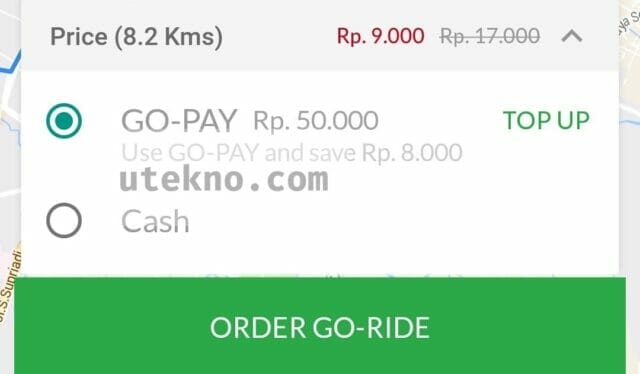 gojek order go ride diskon bayar gopay