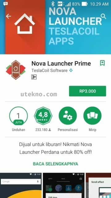 play store nova launcher prime