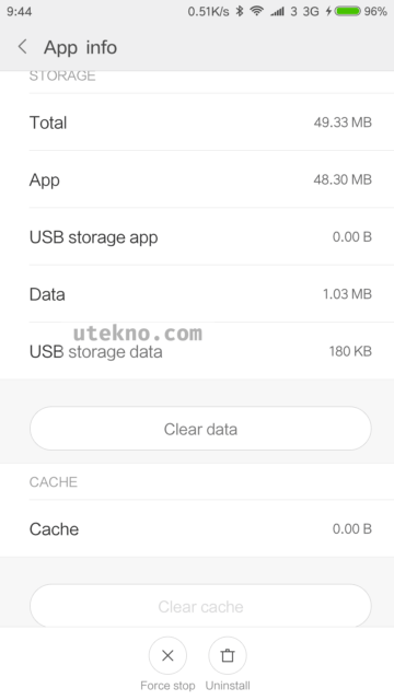 android clear data cache play store
