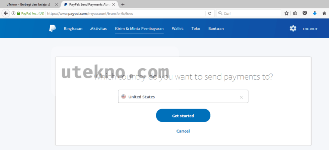 paypal send payments abroad united states