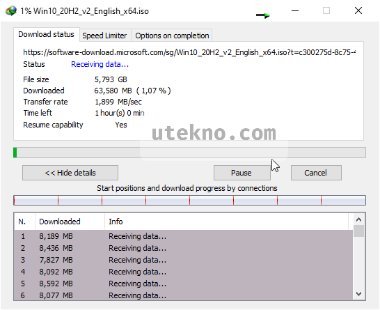 idm downloading windows 10 iso