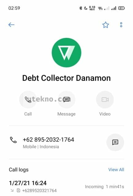 debt collector danamon