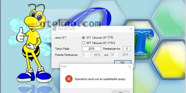 espt operation must use an updateable query