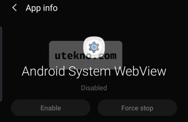 app info android system webview