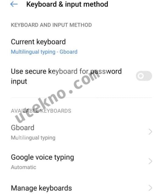 android google voice typing settings